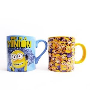 LOT 2 NEW MINIONS Despicable Me 14oz MUGS/Cups Set